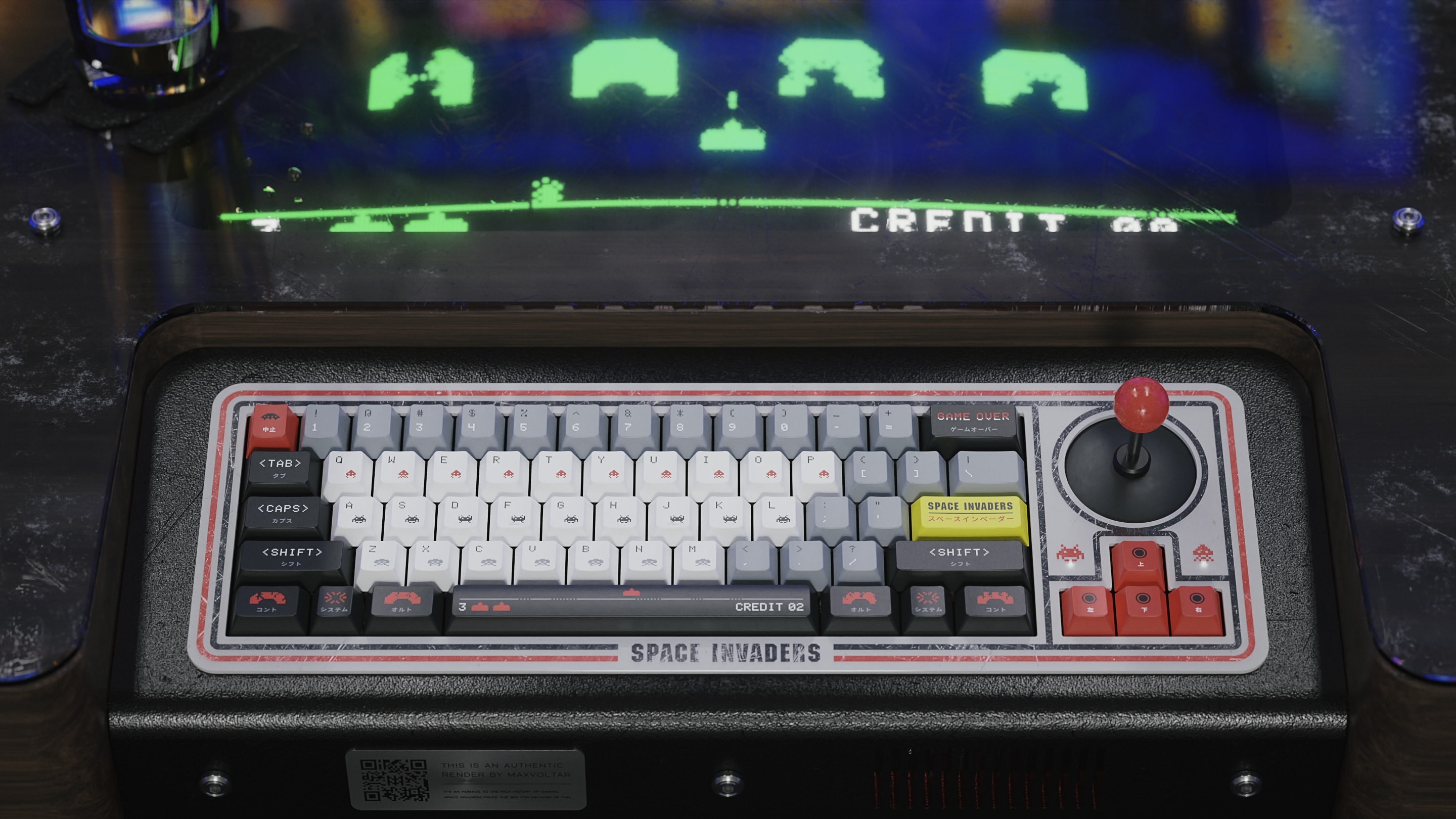 Space Invaders Keycaps